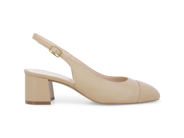 Melluso Slingback Scarpe pianta Larga per la Primavera Estate Rosa Nude E1301Z-247449
